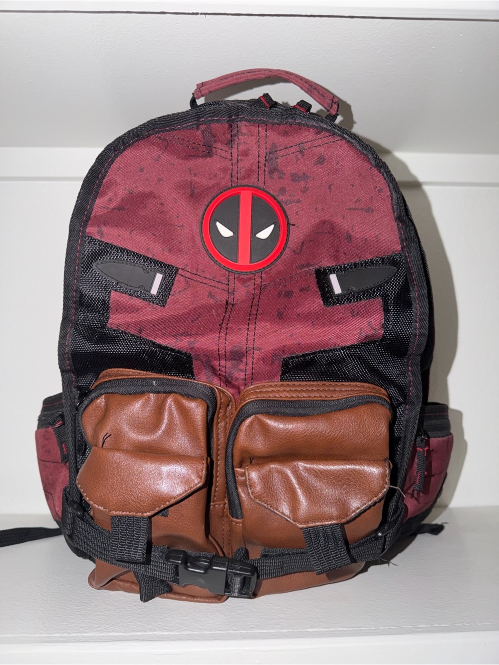 Marvel Comics Deadpool Cosplay Backpack Traveling Bag Laptop Bags Knapsack Gifts